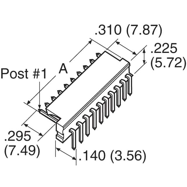 1-641214-3 TE Connectivity AMP Connectors  Headers Male Pins